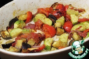 Полента с запеченными овощами Полента с запеченными овощами