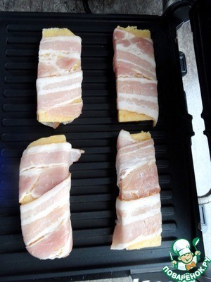 Полента в беконе на гриле Полента в беконе на гриле