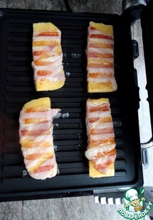 Полента в беконе на гриле Полента в беконе на гриле