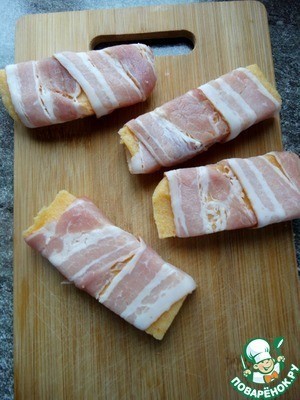 Полента в беконе на гриле Полента в беконе на гриле