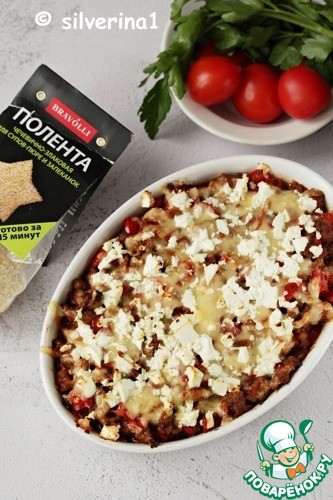 Полента, запеченная с фаршем Полента, запеченная с фаршем