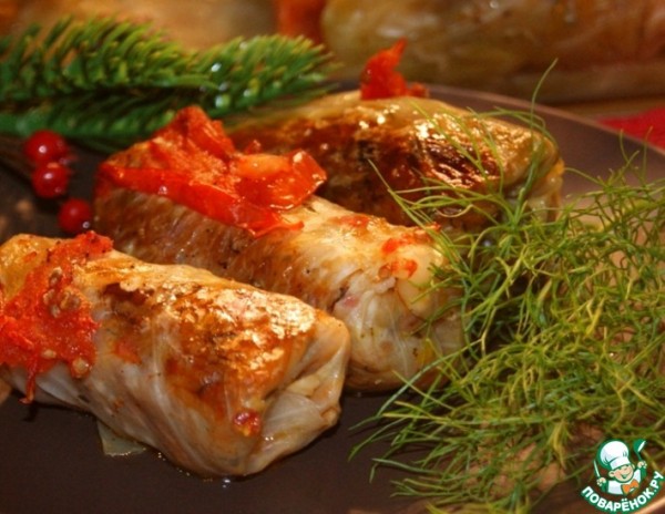 Постные голубцы