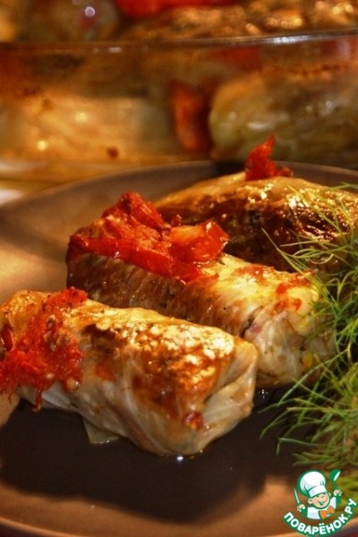 Постные голубцы