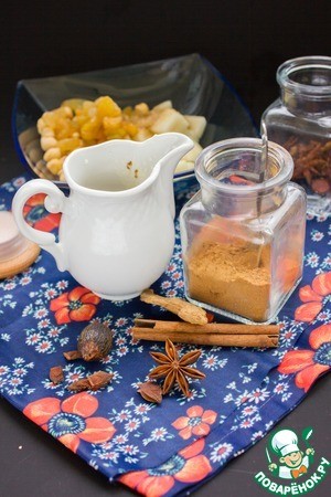 Пряный яблочный гратен с нутом