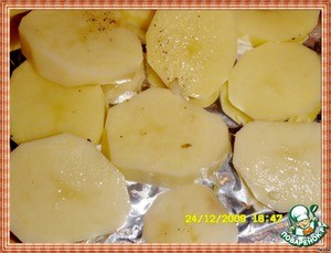 Ребрышки с картофелем, запеченные в духовке