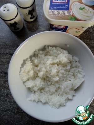 Рис с авокадо и сливочным сыром