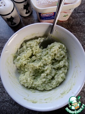 Рис с авокадо и сливочным сыром