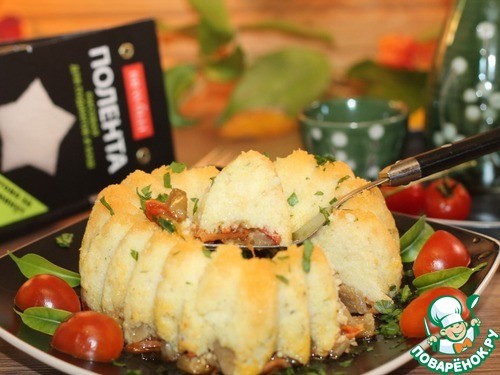 Рисовая полента с баклажаном Рисовая полента с баклажаном