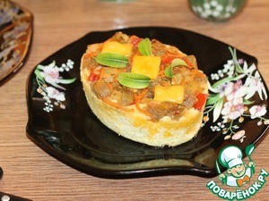 Рисовая полента с баклажаном Рисовая полента с баклажаном