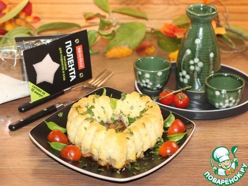 Рисовая полента с баклажаном Рисовая полента с баклажаном