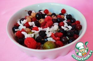 Рисово-ягодный гратен с сабайоном из шампанского Рисово-ягодный гратен с сабайоном из шампанского