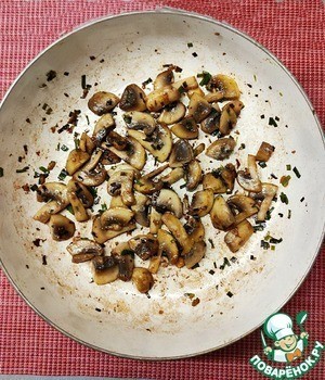 Ризотто из пасты с грибами