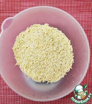 Ризотто из пасты с грибами