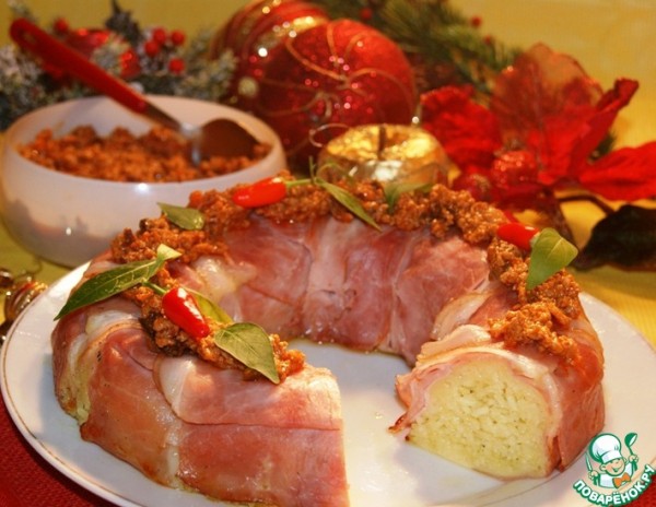 Рождественская рисовая бомба Рождественская рисовая бомба