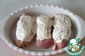 Рулетики из индейки с фасолью Рулетики из индейки с фасолью