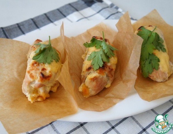 Рулетики из индейки с фасолью Рулетики из индейки с фасолью