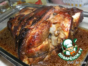 Рулька в темном пиве без варки