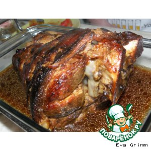 Рулька в темном пиве без варки