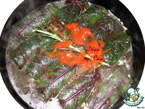 Рыбная долма в свекольных листьях "Повышение" Рыбная долма в свекольных листьях "Повышение"