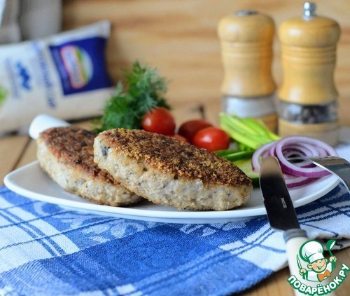 Рыбные котлеты с пикантной начинкой