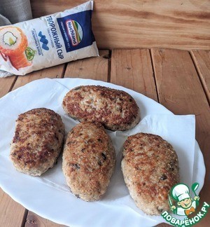 Рыбные котлеты с пикантной начинкой