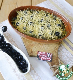 Рыбный гратен со шпинатом и маслинами Рыбный гратен со шпинатом и маслинами