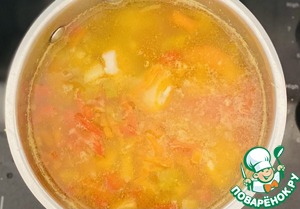 Рыбный суп с креветками Рыбный суп с креветками