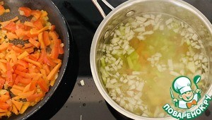 Рыбный суп с креветками Рыбный суп с креветками