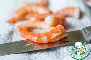 Салат с креветками на гратене из картофеля Салат с креветками на гратене из картофеля