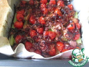 Сельдерей, запеченный с помидорами и беконом Сельдерей, запеченный с помидорами и беконом