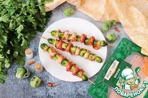 Шашлычки из брюссельской капусты Шашлычки из брюссельской капусты