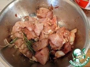 Шашлык из курицы по-царски