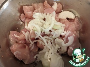 Шашлык из курицы по-царски