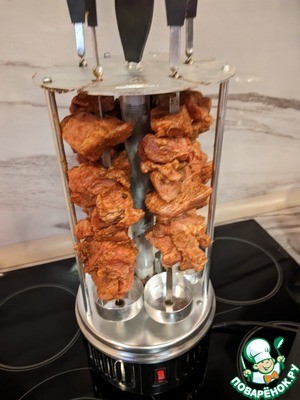 Шашлык в электрошашлычнице как из доставки