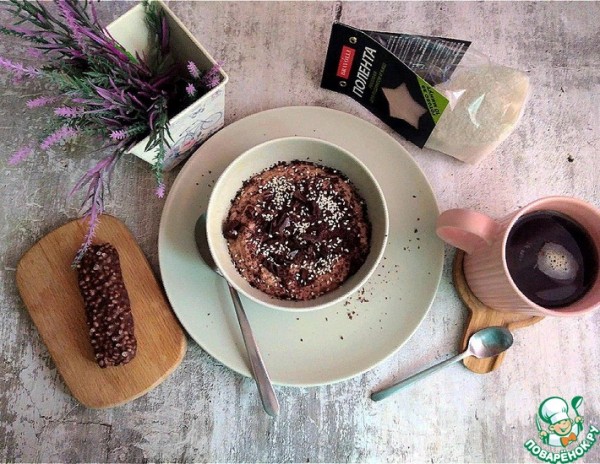 Шоколадная каша из рисовой поленты Шоколадная каша из рисовой поленты