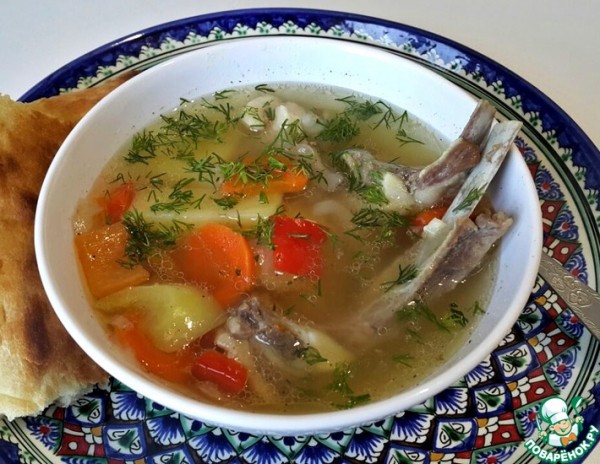 Шурпа из бараньих ребрышек