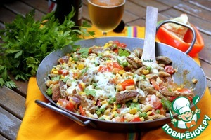 Сковорода "Мексика" со свиными шницелями