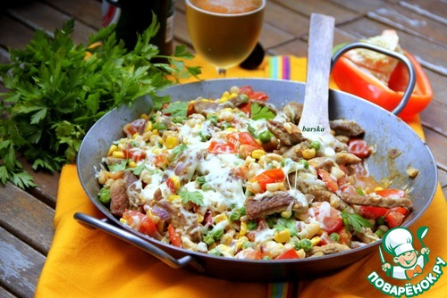 Сковорода "Мексика" со свиными шницелями