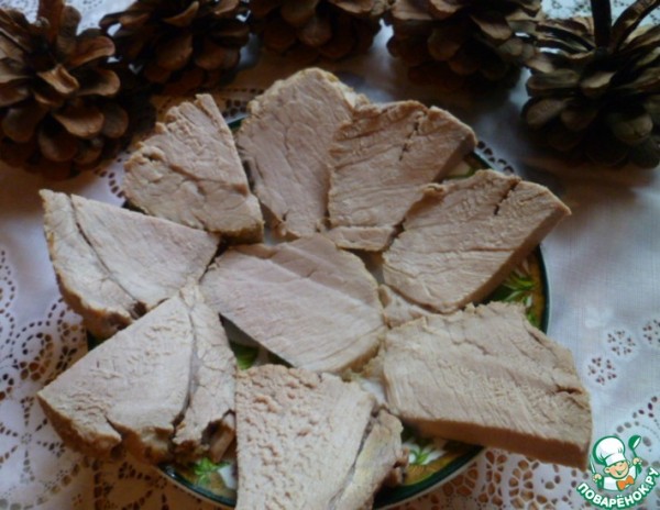 Сочная домашняя ветчина