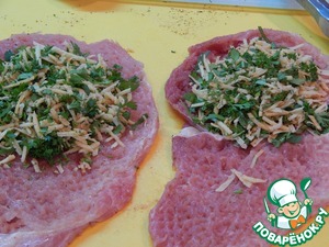 Сочные мясные конвертики с зеленью Сочные мясные конвертики с зеленью