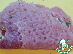 Сочные мясные конвертики с зеленью Сочные мясные конвертики с зеленью