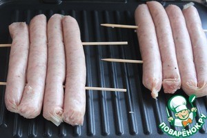 Сосиски-гриль с соусом чимичурри