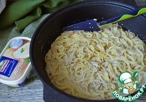 Спагетти в сырно-грибном соусе Спагетти в сырно-грибном соусе