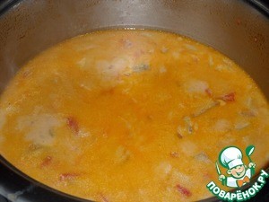 Суп-пюре из баклажанов с сыром