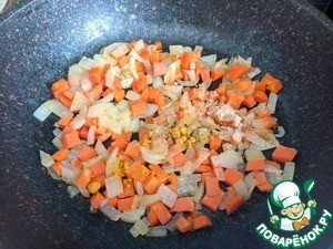 Суп с фрикадельками и кукурузной полентой Суп с фрикадельками и кукурузной полентой