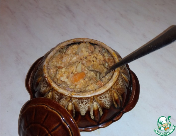 Супер ленивые голубцы в горшочке