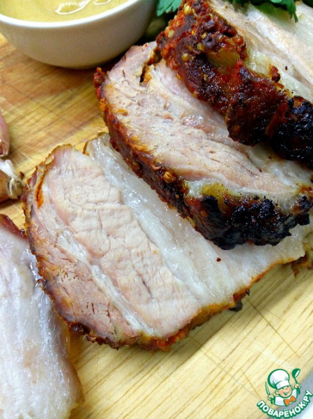 Свиная грудинка запеченная Свиная грудинка запеченная