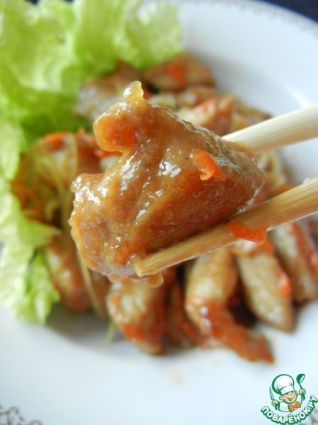 Свинина по-китайски в кисло-сладком соусе