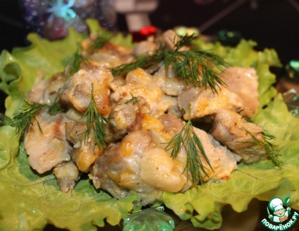 Свинина в луке, запеченная в рукаве