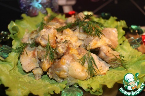 Свинина в луке, запеченная в рукаве